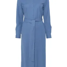 Платье-рубашка миди с поясом