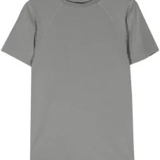 Укороченная футболка с круглым вырезом