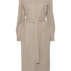 Платье-рубашка миди с поясом