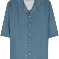 Рубашка из ткани шамбре