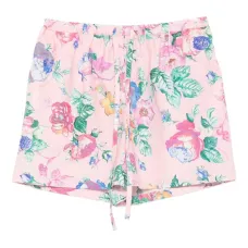 Шорты с кулиской и цветочным принтом