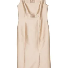 Креповое платье с кристаллами