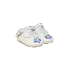 Балетки с цветочной вышивкой