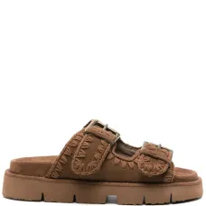 Шлепанцы с декоративной строчкой