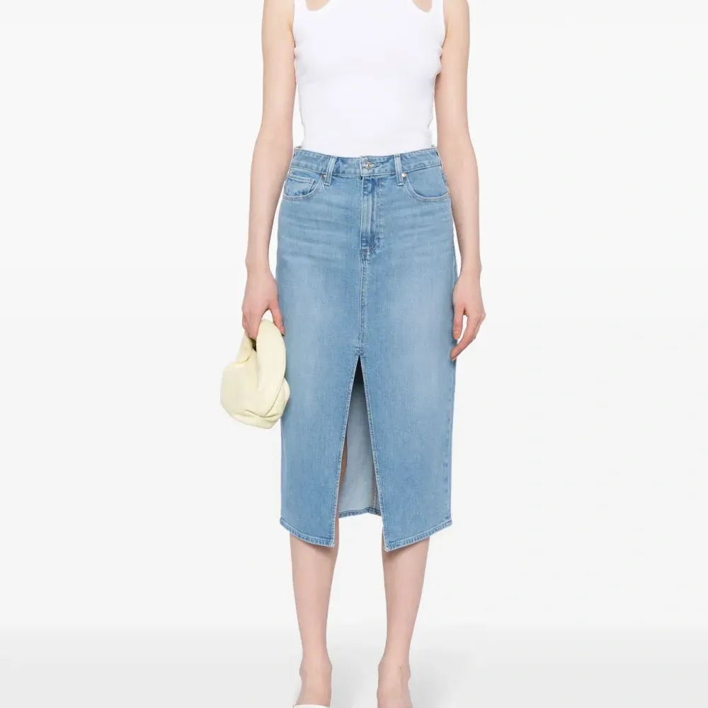 Джинсовая юбка миди Angela