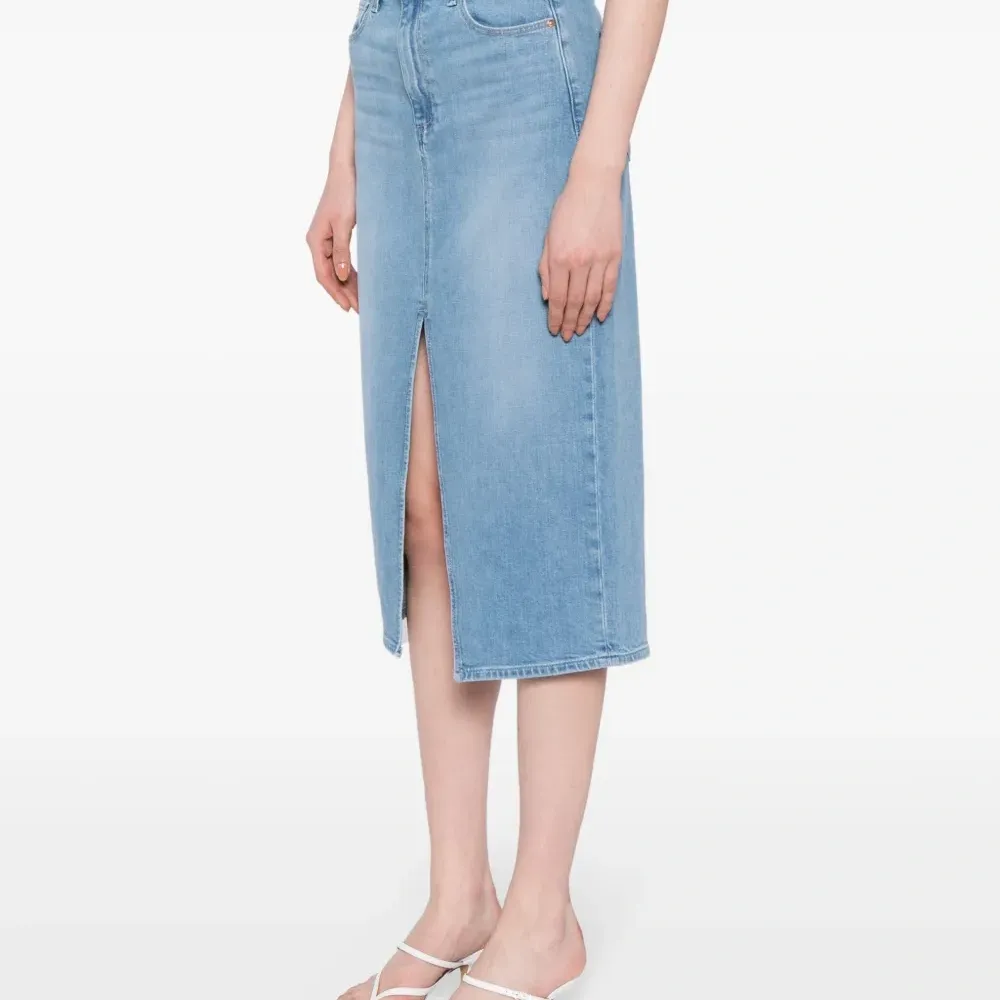 Джинсовая юбка миди Angela