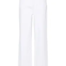 Прямые джинсы с завышенной талией