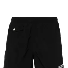 Плавки-шорты с нашивкой-логотипом