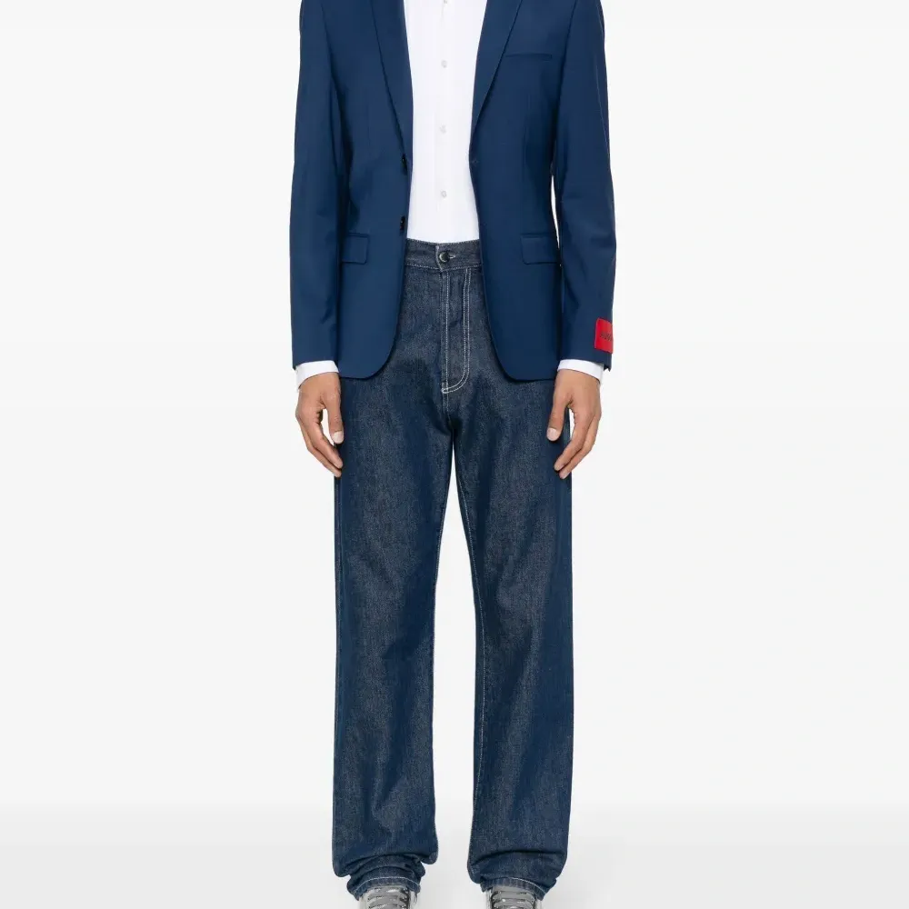 Однобортный пиджак из смесовой шерсти