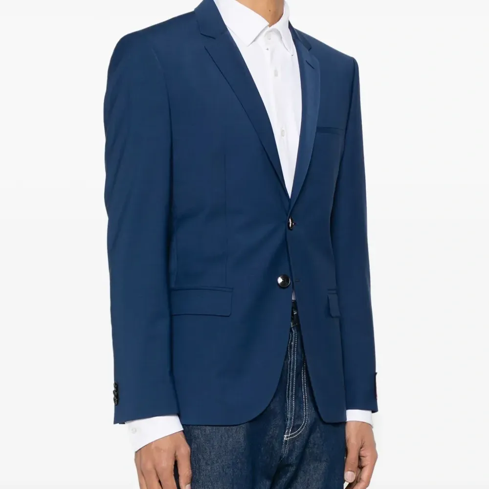 Однобортный пиджак из смесовой шерсти