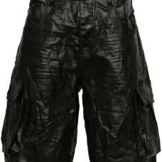 Широкие шорты с жатым эффектом