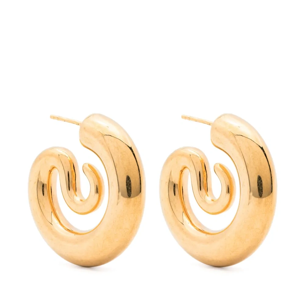 Маленькие серьги-кольца Serpent