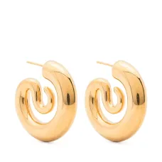 Маленькие серьги-кольца Serpent