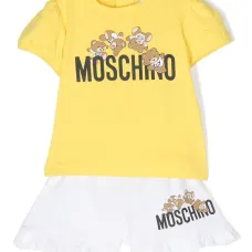 Комплект из топа и шортов с принтом Teddy Bear