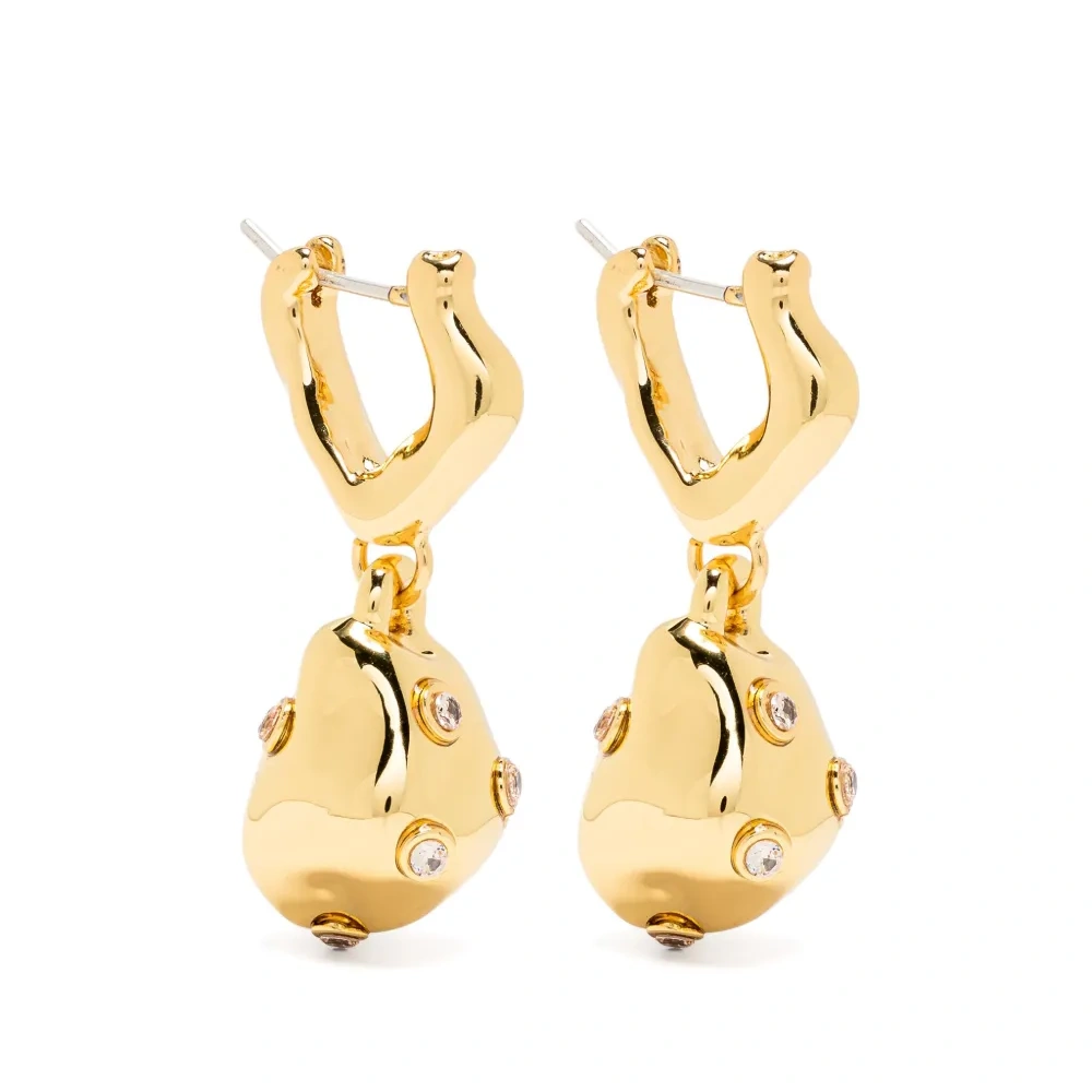 Серьги-подвески с кристаллами