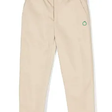 Брюки с вышитым логотипом