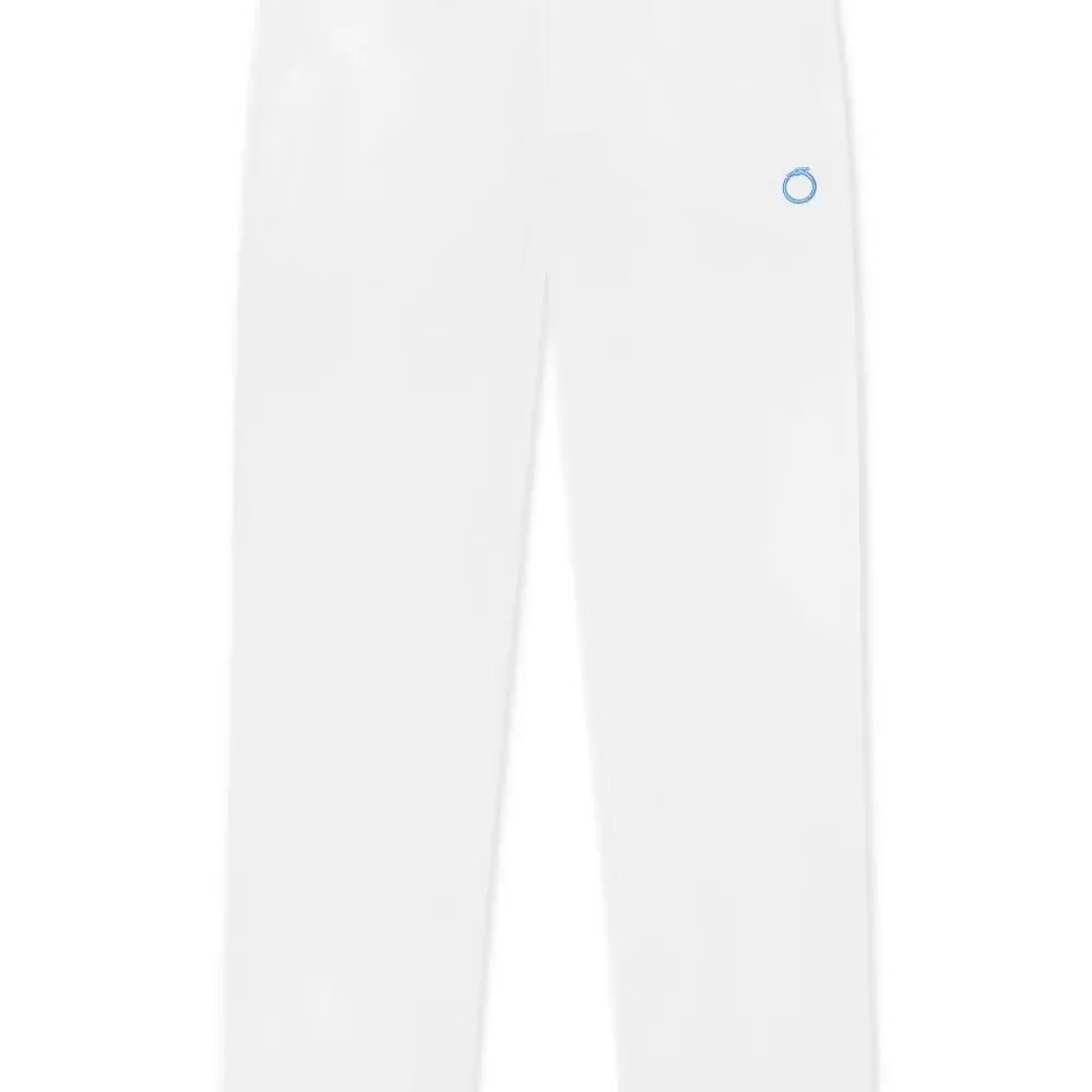 Брюки с вышитым логотипом