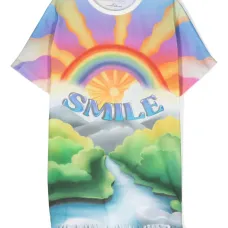 Платье-футболка с принтом