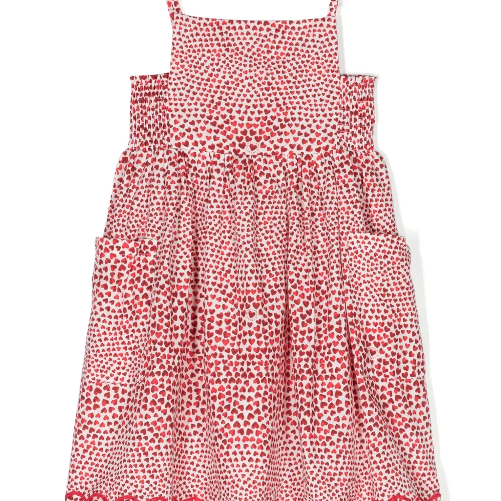 Платье миди с принтом