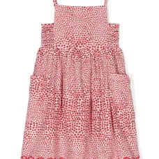 Платье миди с принтом