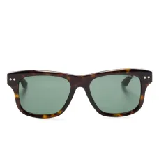 Солнцезащитные очки в квадратной оправе черепаховой расцветки