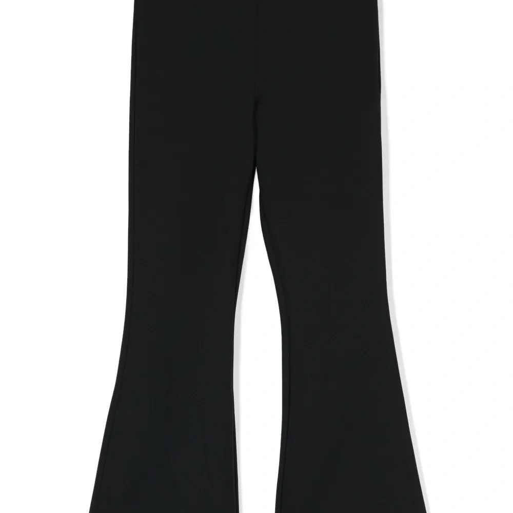 Расклешенные брюки с нашивкой-логотипом