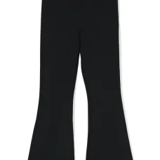 Расклешенные брюки с нашивкой-логотипом