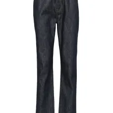 Прямые джинсы с завышенной талией