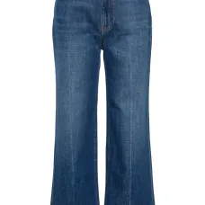 Укороченные джинсы прямого кроя