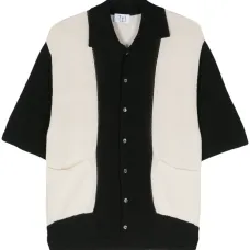 Трикотажная рубашка в стиле колор-блок