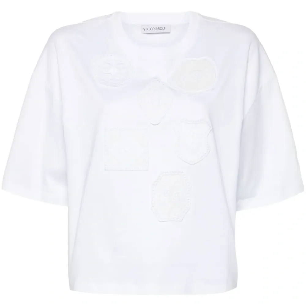 Футболка Godet со вставкой из тюля