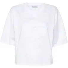 Футболка Godet со вставкой из тюля