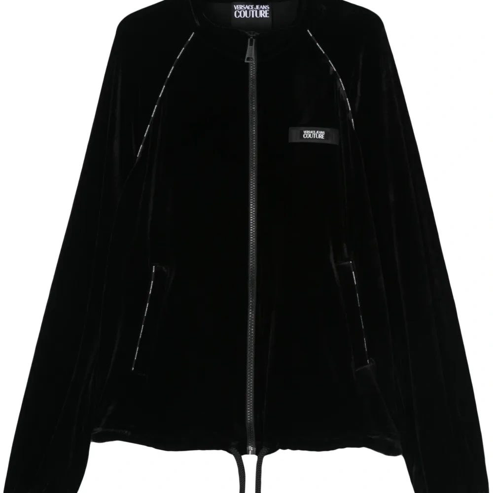 Велюровая куртка с логотипом