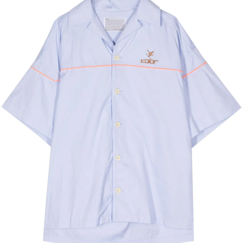 Рубашка с вышитым логотипом