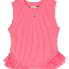 Топ с оборками и логотипом