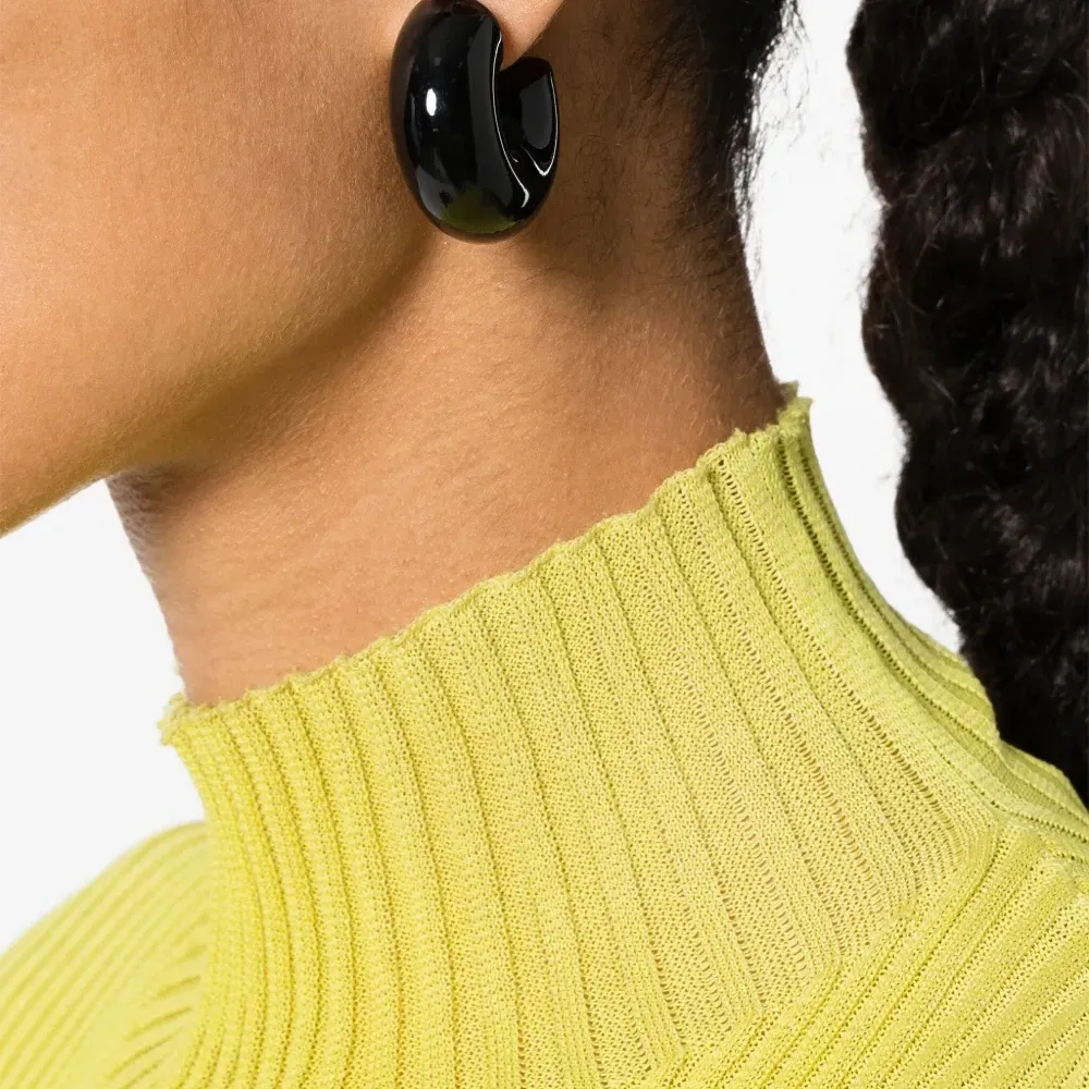 Массивные серьги-кольца Beam