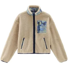 Куртка из шерпы с высоким воротником Куртка из шерпы с высоким воротником