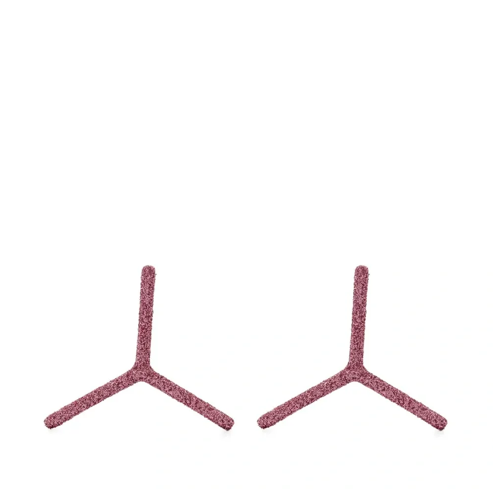 Серьги-гвоздики Y с блестками