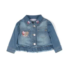 Джинсовая куртка с вышивкой