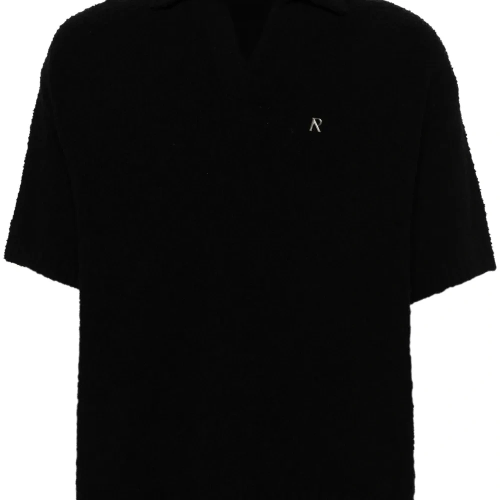 Рубашка поло из ткани букле