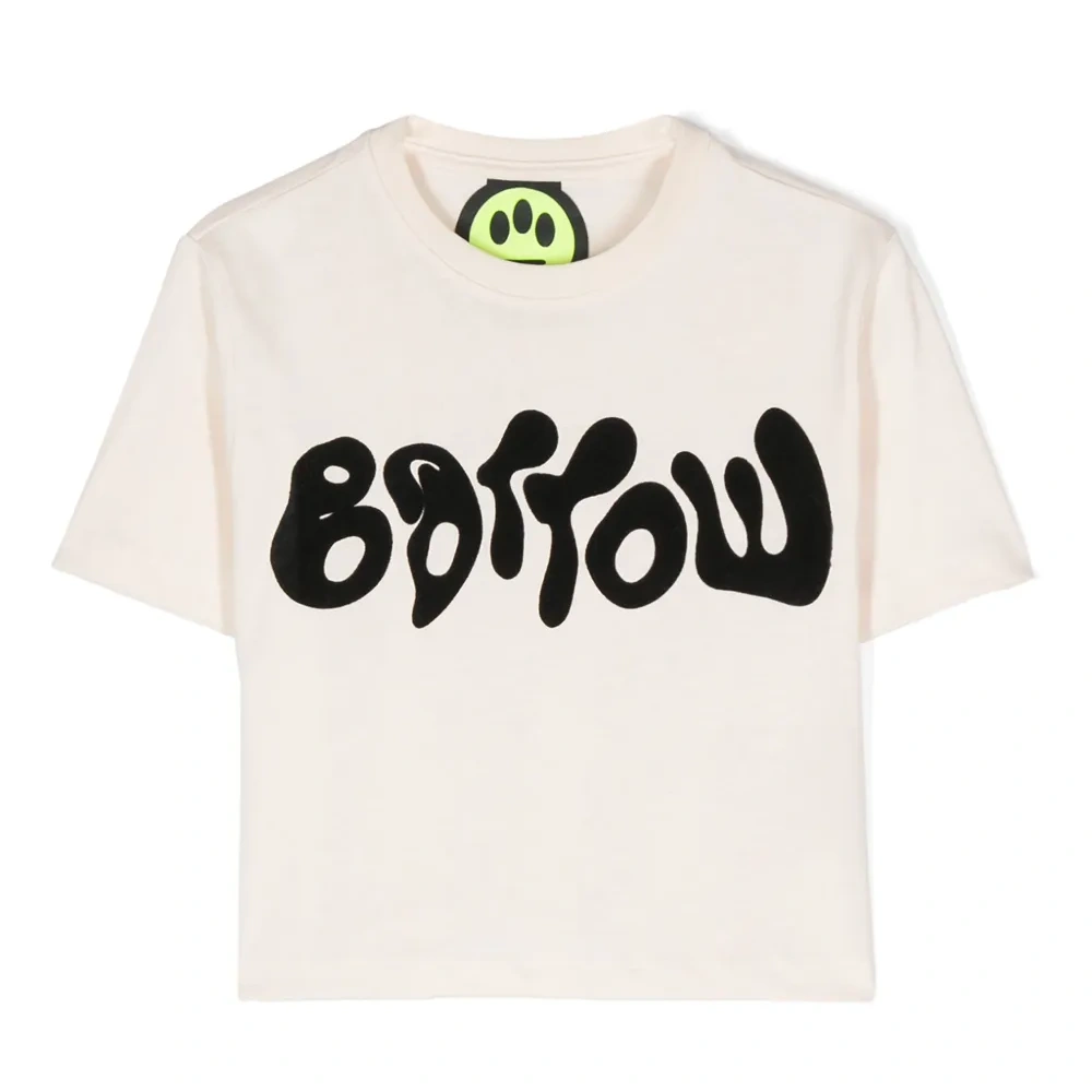 Укороченная футболка с логотипом