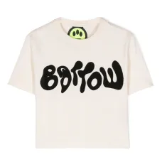 Укороченная футболка с логотипом