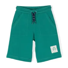 Шорты-бермуды с нашивкой-логотипом Шорты-бермуды с нашивкой-логотипом