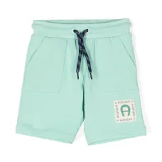 Шорты-бермуды с нашивкой-логотипом Шорты-бермуды с нашивкой-логотипом