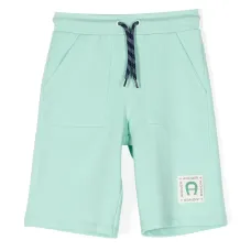 Шорты-бермуды с нашивкой-логотипом Шорты-бермуды с нашивкой-логотипом