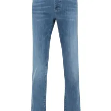 Зауженные джинсы с нашивкой-логотипом Зауженные джинсы с нашивкой-логотипом