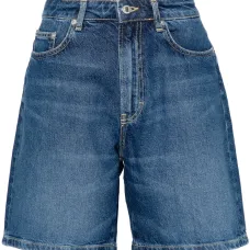 Джинсовые шорты с завышенной талией