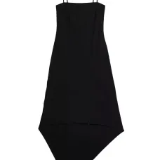 Платье миди асимметричного кроя из вирджинской шерсти