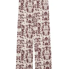 Брюки прямого кроя с абстрактным принтом