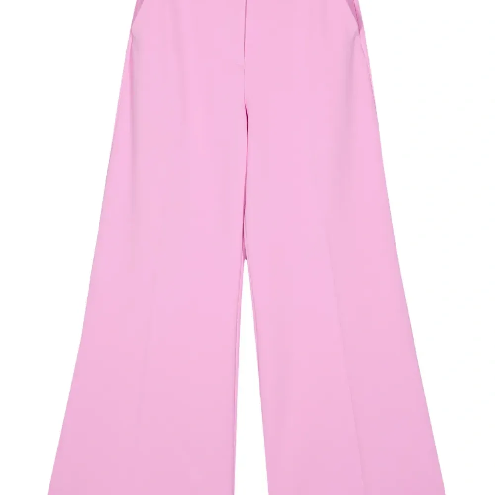 Брюки палаццо со складками